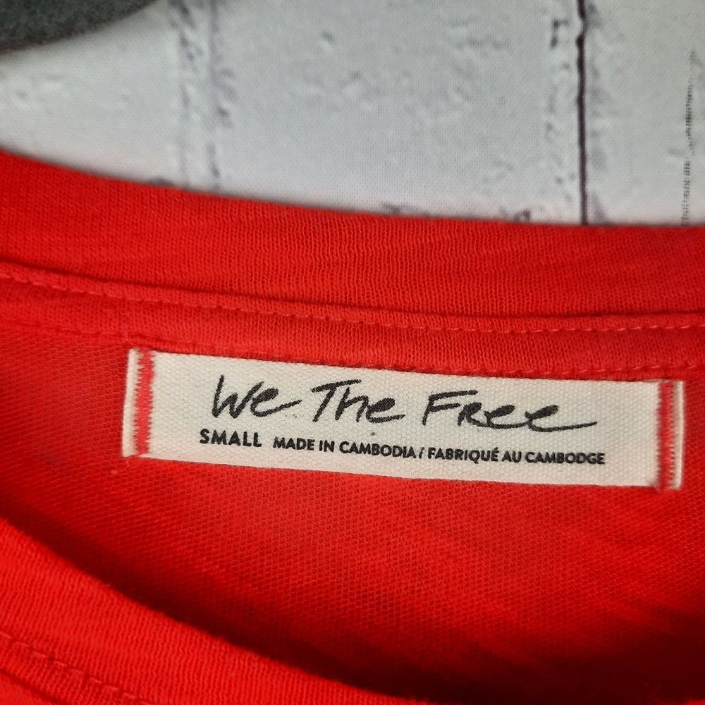 Free People We the Free Orange Short Sleeve Tee - Picture 5 of 11